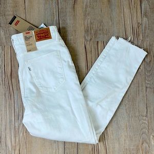 White High Rise Skinny Ankle Levi’s Denim